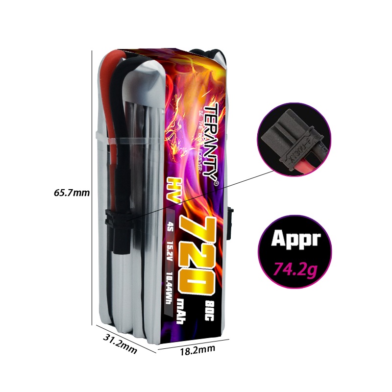 TERANTY 720mAh 4S 15.2V HV Lip - огляд і ціна Drone Kit Racing